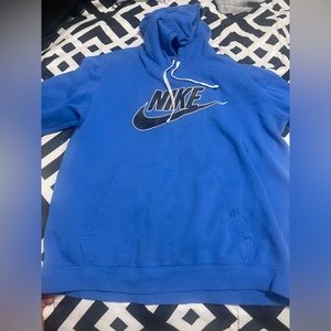 Blue black & white Nike hoodie
